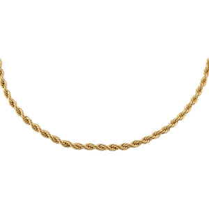 Gold / 24" Rope Chain Necklace - Adina Eden's Jewels