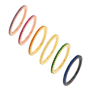  Six Piece Rainbow Band Combo Set - Adina Eden's Jewels