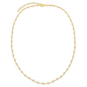  Multi Bezel Crystal Necklace - Adina Eden's Jewels