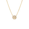 14K Gold Diamond X Sapphire Cut Out Starburst Coin Necklace 14K - Adina Eden's Jewels
