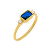  CZ Colored Baguette Stone Ring - Adina Eden's Jewels
