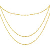 Gold Singapore Chain Necklace Combo Set - Adina Eden's Jewels