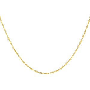 Gold / 16" Singapore Necklace - Adina Eden's Jewels