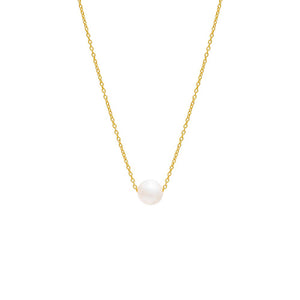 Pearl White Pearl Chain Necklace - Adina Eden's Jewels