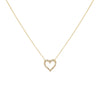 14K Gold Classic Diamond Heart Necklace 14K - Adina Eden's Jewels