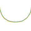 Emerald Green / 2 MM CZ Bezel Choker - Adina Eden's Jewels