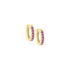  Pavé Colored Mini Huggie Earring - Adina Eden's Jewels