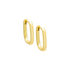 Gold / 15 MM Chain Link Huggie Earring - Adina Eden's Jewels