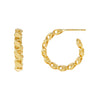 Gold / 20 MM Harem Chain Hoop Earring - Adina Eden's Jewels