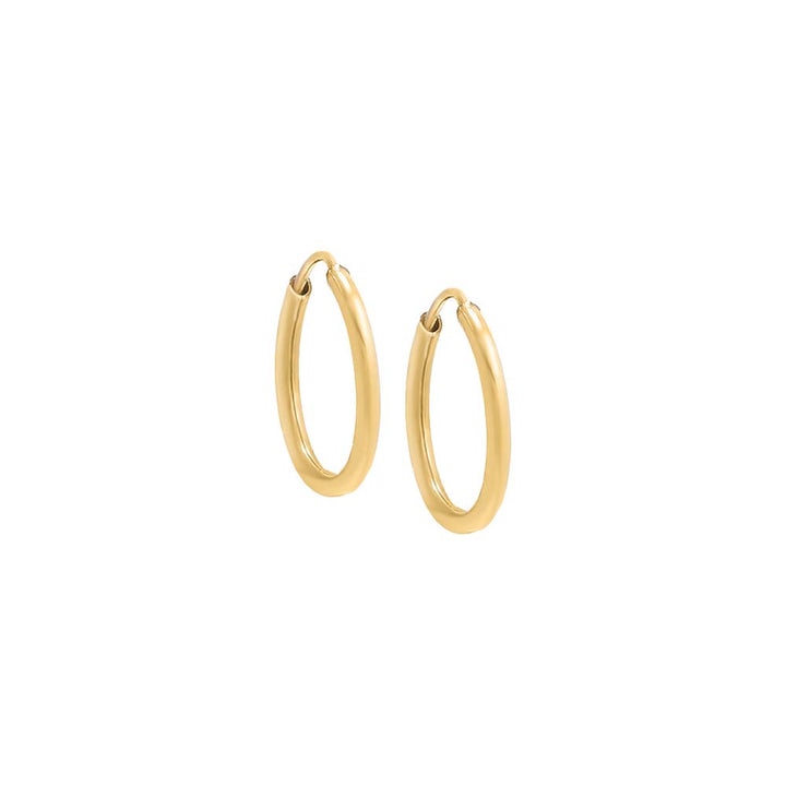 Gold / 10MM Thin Endless Hoop Earring - Adina Eden's Jewels