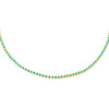 Turquoise / 2 MM CZ Bezel Choker - Adina Eden's Jewels