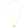  Smiley Face X Star Necklace - Adina Eden's Jewels