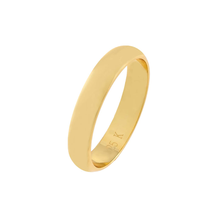 Gold / 3 MM / 6 Solid Band Ring - Adina Eden's Jewels