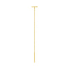 Gold / 8MM / Single Solid Bar Threaded Chain Drop Earring - Adina Eden's Jewels