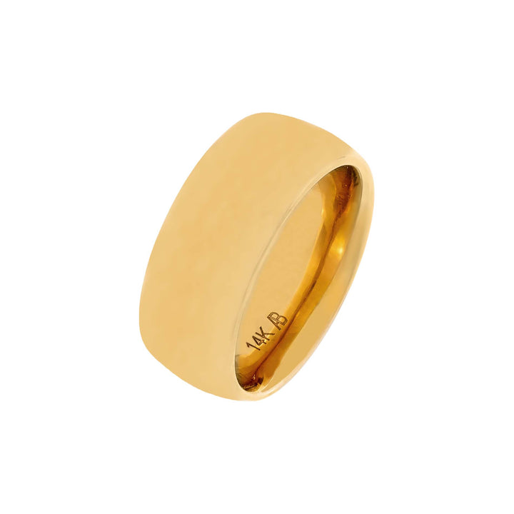14K Gold / 6 Wide Rounded Band 14K - Adina Eden's Jewels