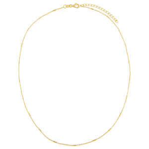  Rounded Bar Chain Necklace - Adina Eden's Jewels