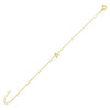 Gold / A Uppercase Solid Initial Bracelet - Adina Eden's Jewels