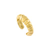 Gold Twisted Rope Ear Cuff - Adina Eden's Jewels
