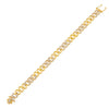 Gold Pavé Chain Link Bracelet - Adina Eden's Jewels