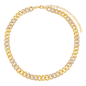  Pavé Chain Link Choker - Adina Eden's Jewels