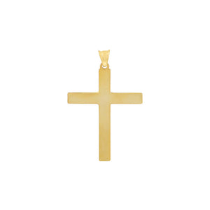 Gold Men's Cross Charm - Adina Eden's Jewels