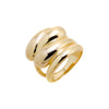 Gold / 7 Solid Multi Wrap Chunky Ring - Adina Eden's Jewels