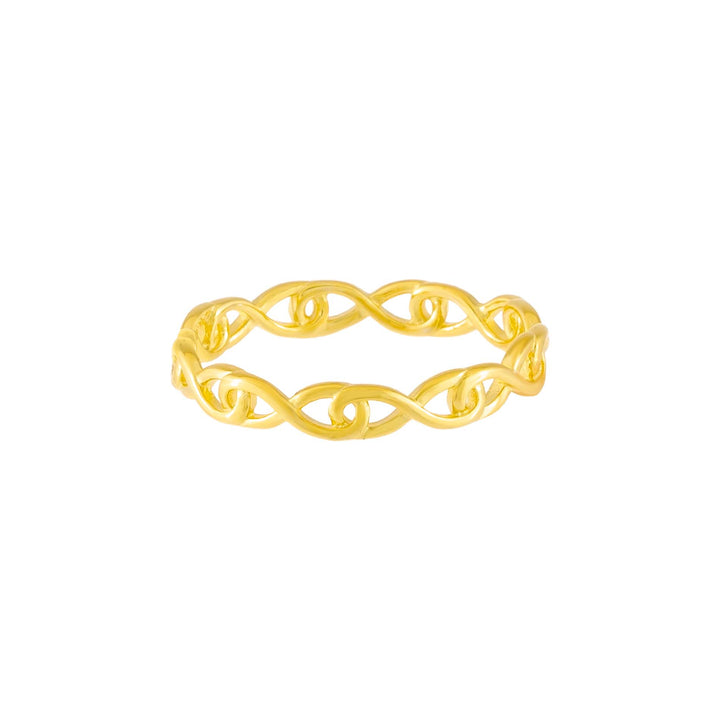  Interlocked Link Ring - Adina Eden's Jewels