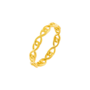 Gold / 6 Interlocked Link Ring - Adina Eden's Jewels