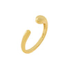 Gold Solid Adjustable Ring - Adina Eden's Jewels