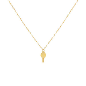 Gold Key Pendant Necklace - Adina Eden's Jewels