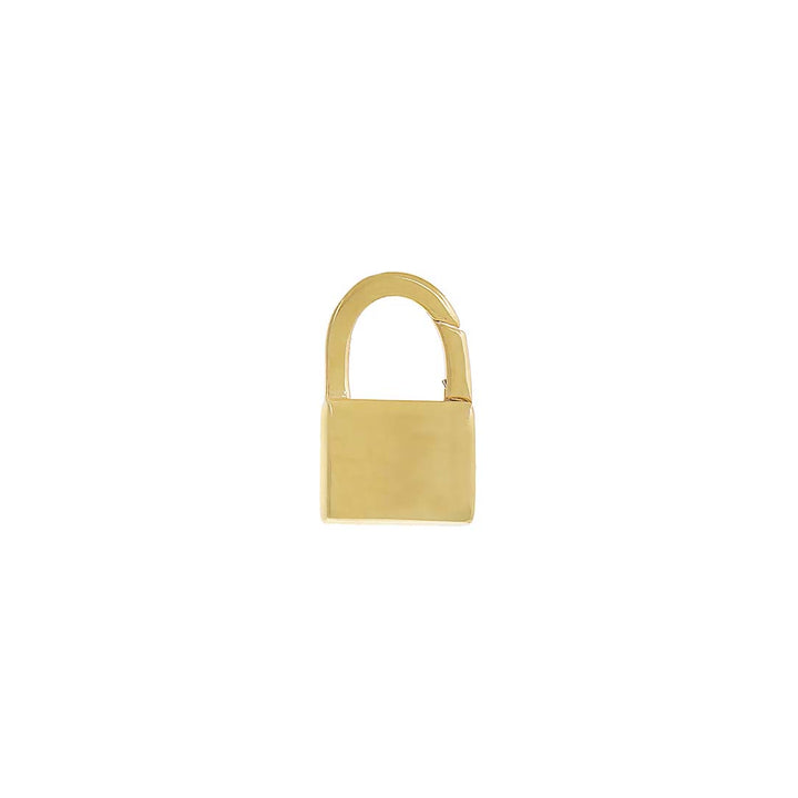 14K Gold Lock Charm Connector Clasp 14K - Adina Eden's Jewels
