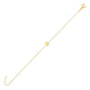 Gold / A Solid Lowercase Initial Bracelet - Adina Eden's Jewels