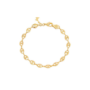 Gold Mariner Link Bracelet - Adina Eden's Jewels