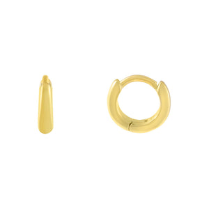 Gold Tube Huggie Earring - Adina Eden's Jewels