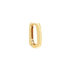 Gold / Single Solid U-Shape Link Huggie Earring - Adina Eden's Jewels