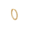 14K Gold / Single Thin Twisted Huggie Earring 14K - Adina Eden's Jewels
