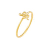 Gold / 5 Tiny Solid Snake Ring - Adina Eden's Jewels