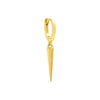 Gold / Single Solid Spike Huggie Earring - Adina Eden's Jewels