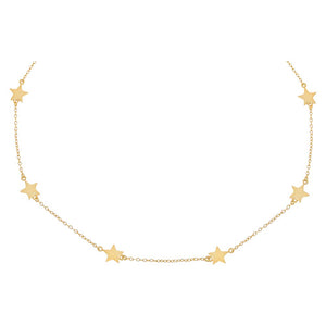 Gold Star Girl Choker - Adina Eden's Jewels