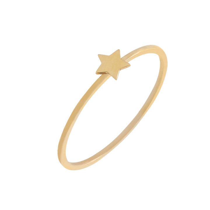 14K Gold / 7 Mini Star Ring 14K - Adina Eden's Jewels