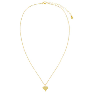  Mini Solid Heart Necklace - Adina Eden's Jewels