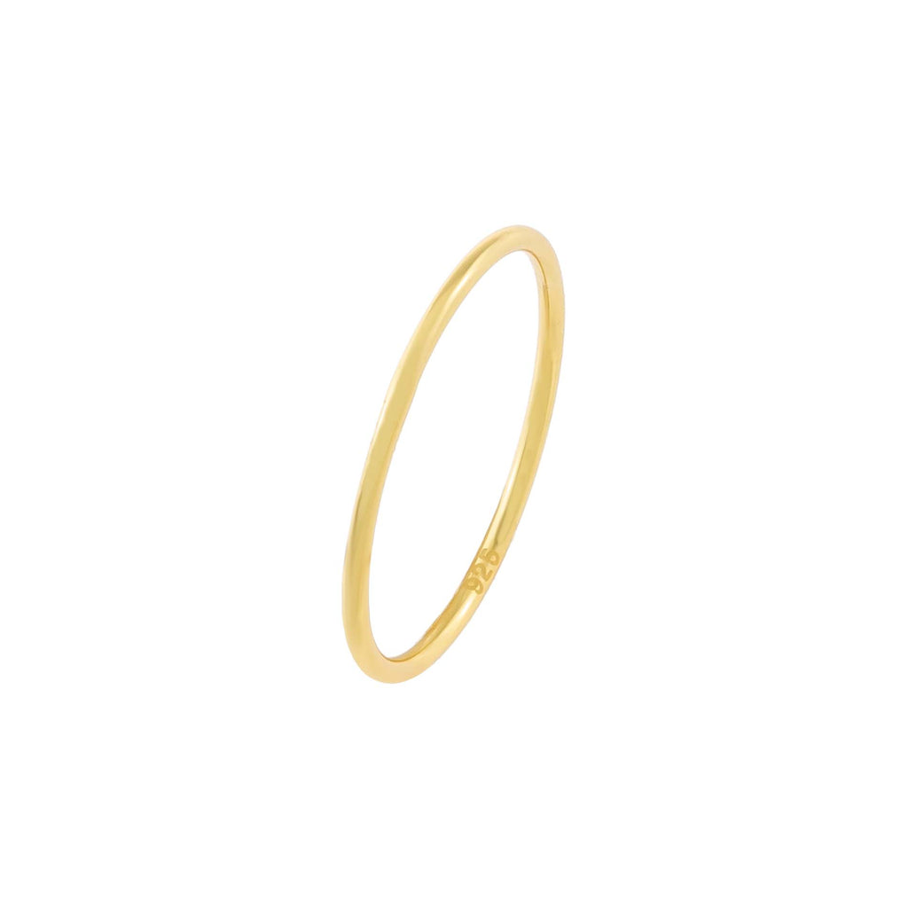 Gold / 3 Thin Solid Band - Adina Eden's Jewels