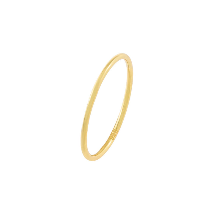 Gold / 5 Thin Solid Band - Adina Eden's Jewels