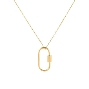 Gold Solid Toggle Necklace - Adina Eden's Jewels