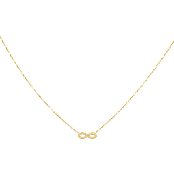 14K Gold Mini Infinity Necklace 14K - Adina Eden's Jewels