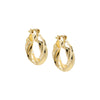 Gold / 20MM Adina Eden's Chunky Hollow Twisted Hoop Earring - Adina Eden's Jewels