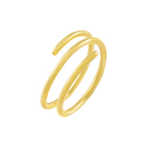 Gold / 6 Triple Row Wrap Ring - Adina Eden's Jewels