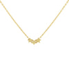 Gold Solid Triple Star Necklace - Adina Eden's Jewels