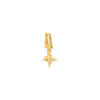 Gold / Single Double Dangling North Star Huggie Earring - Adina Eden's Jewels