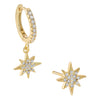 Gold Pavé Starburst Earring Combo Set - Adina Eden's Jewels
